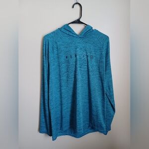 Men's XL Hurley Blue Long Sleeve Athletic Hoodie Sweatshirt